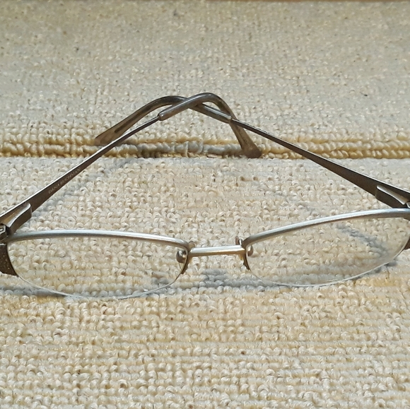 Dana Buchman Arcadia BR 53-17-138 Semi Rimless Eyeglasses Frames - Gold - Picture 14 of 15